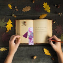 DIY Peafowl Special Shaped Diamond Painting Leather Tassel Bookmark Gift Newly
