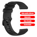 20mm Silicone Wristband Strap for Huawei Honor Magic Watch 2 42mm (Black)