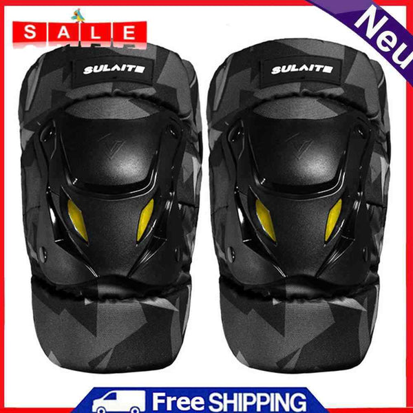 SULAITE Motorcycle Elbow Knee Pad Coldproof Warm Elbow Knee Guard Camo Protector