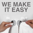 3pcs Self Adhesive Towel Hook Home Seamless Wall Mounted Dishcloth Hanger