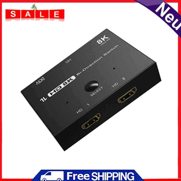 HDMI-Compatible 2.1 HD Switcher 4K 120Hz 1x2 8K 60Hz 2x1 Splitter for PS4 Switch