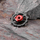 Aluminum Alloy MTB Bike Ceramic Bearing  11T Wheel Rear Derailleur (Black)