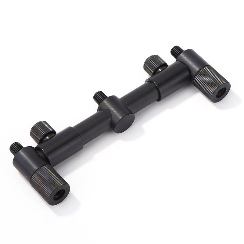 Fishing Rod Bite Alarms Holder Carp Fish Pole Buzz Bar Stand (2 Heads) Newly