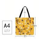 Bee Printed Shoulder Shopping Bag Casual Large Tote Handbag (40*40cm) I