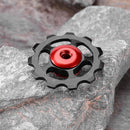 Aluminum Alloy MTB Bike Ceramic Bearing  11T Wheel Rear Derailleur (Black)