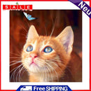Diamond Painting 5D Cat Plays Butterfly DIY Full Round Drill Mosaic Picture Sets