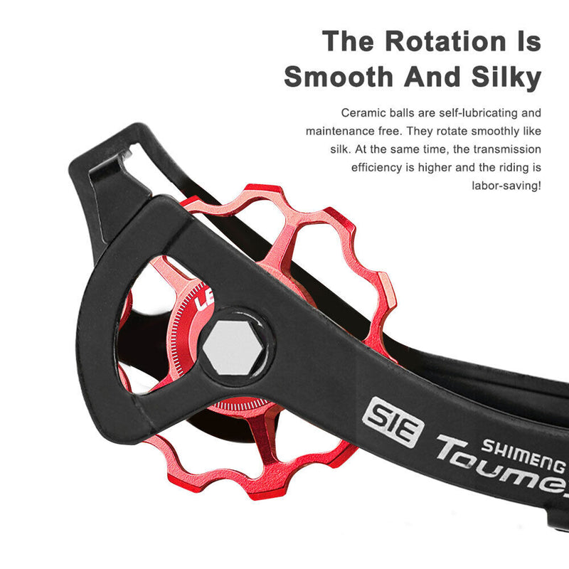 LEBYCLE MTB Bike Rear Derailleur Pulley Guide Bearing Jockey Wheel Cycling Pa
