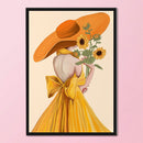 11CT Sunflower Girl Pattern Cross Stitch Printing Full Embroidery Kit Needlew