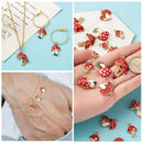 Mushroom Pendant Charms - 20 Pack DIY Jewelry Making for Bracelet Necklace Newly