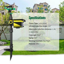 Solar Power Animal Repellent Sprinkler Motion Activated Blaster For Yard E0X4