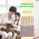 9pcs Aluminum Crochet Hooks Set Ceramic Handle Knitting Needles DIY Sewing