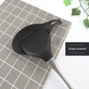 Silicone Spoon Pad Kitchen Utensils Spatula Heat Resistant Placemat (Black)