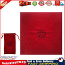 2pcs Vevet Altar Tarots Tablecloth with Bags Board Game Supplies (Red) Newly