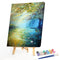 Hand Painted on Canvas DIY Scenery on The River Oil Paint By Numbers Kit
