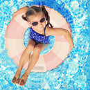 Retro Thickened PVC Swimming Ring Inflatable Baby Underarm Ring for Water Gam