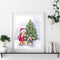 Christmas Girl Oil Paint By Numbers Kits Canvas Drawing DIY Coloring Picture Art