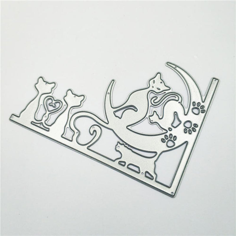 Metal Cutting Dies Stencils for DIY Scrapbooking Photo Album Moon Cat Card