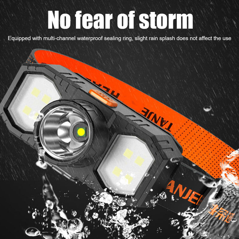 XPE COB LED Headlight Waterproof Outdoor Headlamp Night Fishing Hiking Lighting