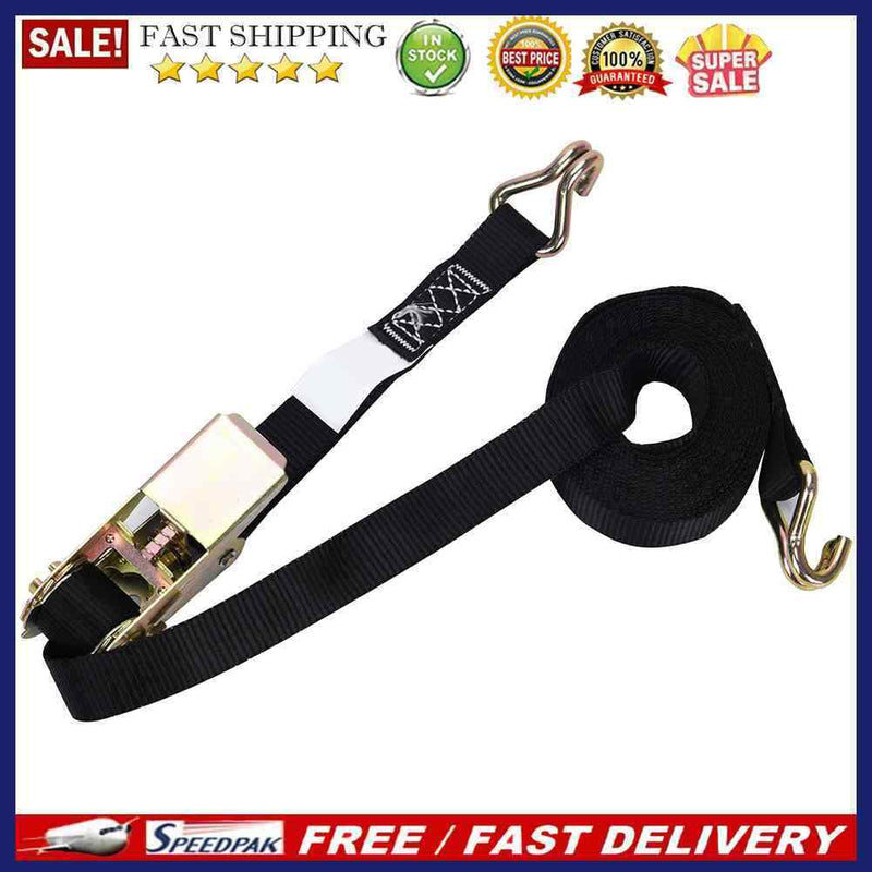 Adjustable Kayak Canoe Heavy Duty Tie Down Cargo Ratchets Strap Belt with B