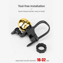 Portable Bicycle Scooter Retro Bell Ring Road Bike Handlebar Horn (Golden) Newly