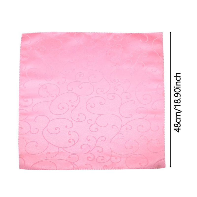 Wedding Square Napkin Satin Fabric Table Napkins Cloth Pocket Handkerchief