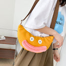 Cute Big Sausage Mouth Duck Shoulder Bag Women Funny Messenger Dumpling Packs
