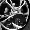 4pcs Dice Style Car Tire Wheel Tyre Caps Valve Stem Dust Covers (Black)