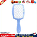 Hollow Detangling Hairdressing Comb Wet Dry Hair Scalp Plate Combs (Blue) Newly