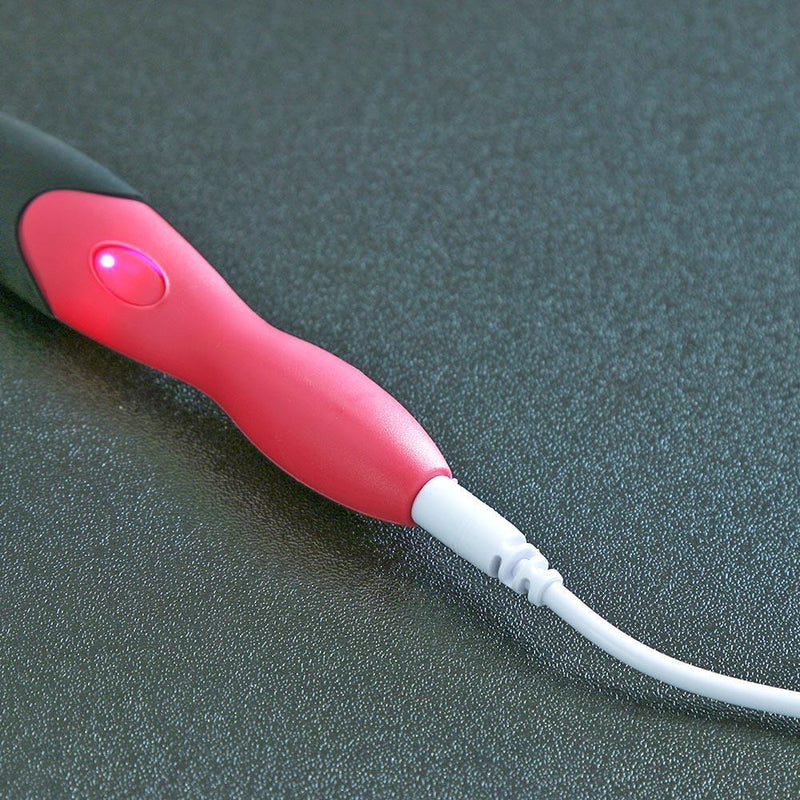 9 in 1 USB Light Up Crochet Hooks Knitting Needles LED Sewing Set Kit (Red)