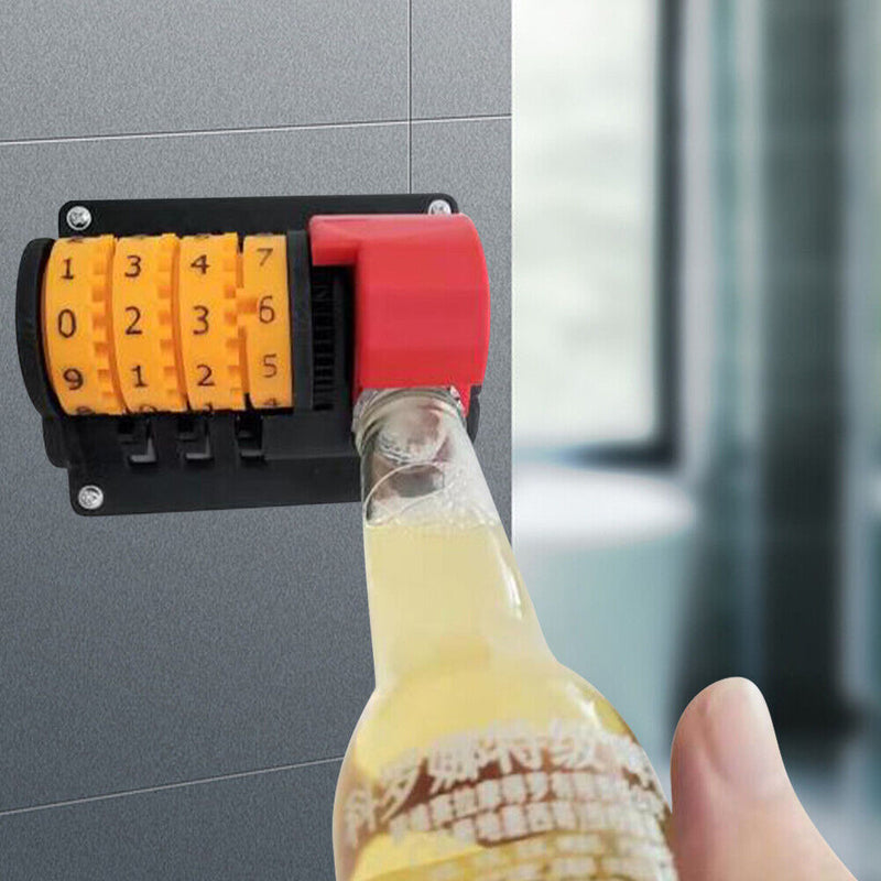 Creative Counter Bottle Opener Wall Mounted Beer Can Opener with Precise Numbers