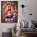 30 x 40cm 5D Full Drill Diamond Painting DIY Jesus Rhinestone Picture Poster Kit