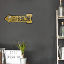 Retro Arrow Beer Area Metal Plate Painting for Bar Pub Tin Plaque Wall Sign