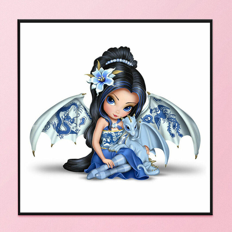 11CT Elves Stamped Partial Cross Stitch Needlework Embroidery DIY Wall Art