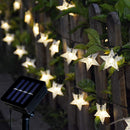 Solar Star String Lights Outdoor Fairy Garland Lamp Festival Decor (20LED) Newly