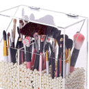 Acrylic Cosmetic Storage Box Dustproof Makeup Brushes Container Holders