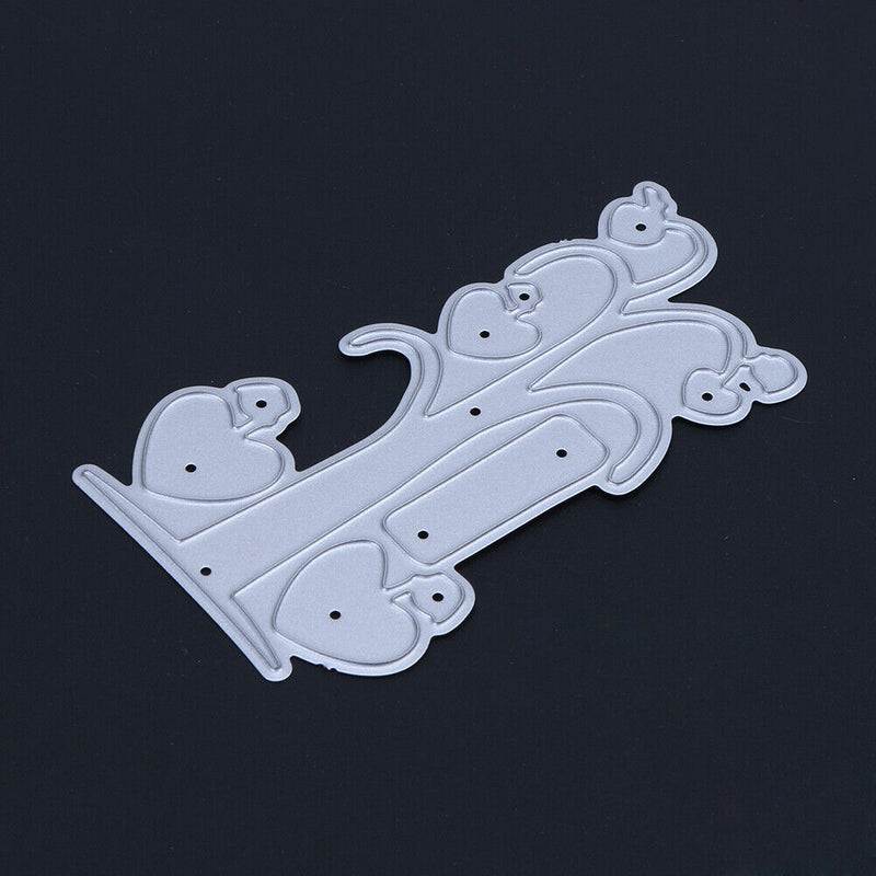 Love Heart Tree DIY Metal Stencil Scrapbook Craft Embroidery Cutting Die-14