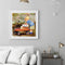 Frameless Oil Paint By Numbers Boy Car DIY Canvas Picture Craft for Home