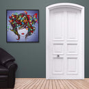 5D DIY Part Drill Diamond Painting Short Hair Girl Special Shaped Picture