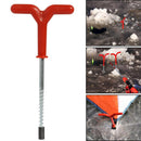 Outdoor Screw Fixed Nail Ice Auger Spiral Drill Rod Holder Fishing Tackle