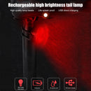 LED Bike Taillight USB Rechargeable MTB Bicycle Rear Warning Light (Red) Newly