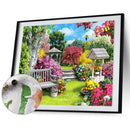 Canvas Paint By Numbers Garden View Oil Hand Painted Kit Home Decor (S1117)