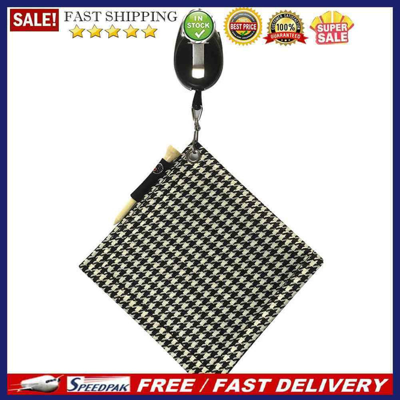 Golf Ball Towel with Carabiner Golf Club Head Maintenance Wiping Cloth Clea