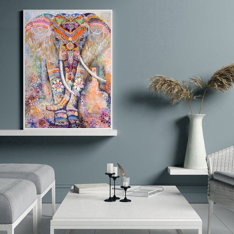 Home Decor Cross Stitch DIY Ethnic Elephant Diamond Painting Embroidery Mosaic