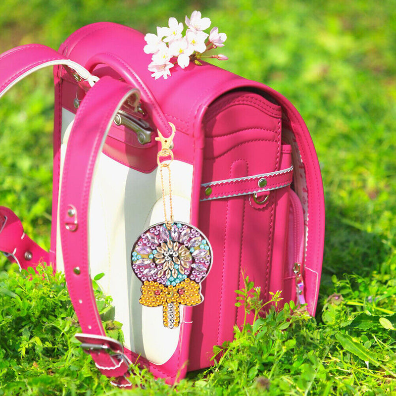 5pcs/Set Cute Candy Full Drill Special Shape Diamond Painting Keychain Art Newly