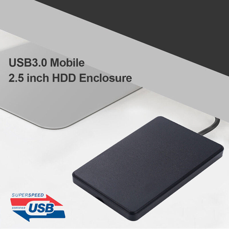 2.5 Hard Drive Enclosure USB 3.0 to SATA Tool Free Matte External HDD SSD Case