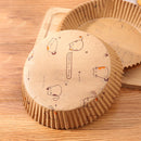 #A 100pcs Air Fryer Paper Liner Disposable Non-stick Oil-absorbing for Microwave