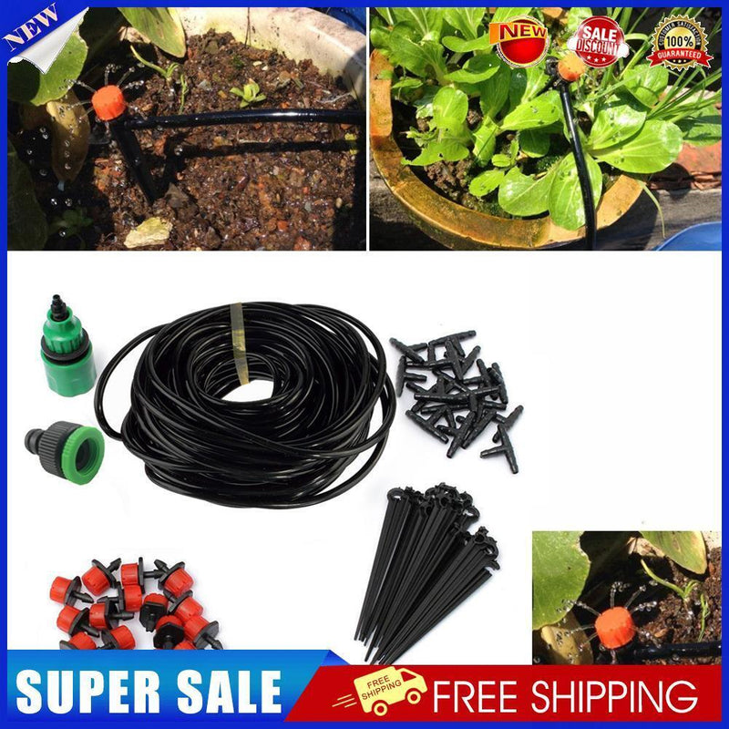 Water Irrigation Set Automatic Balcony Pot Micro Drip Watering System (15M)