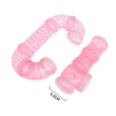 8pcs Hamster Tunnel Assembly Pipe Set External Small Pet Pipeline (Pink) Newly
