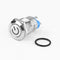 12mm Self-locking LED Metal Switch Instantaneous Waterproof Button (Blue)
