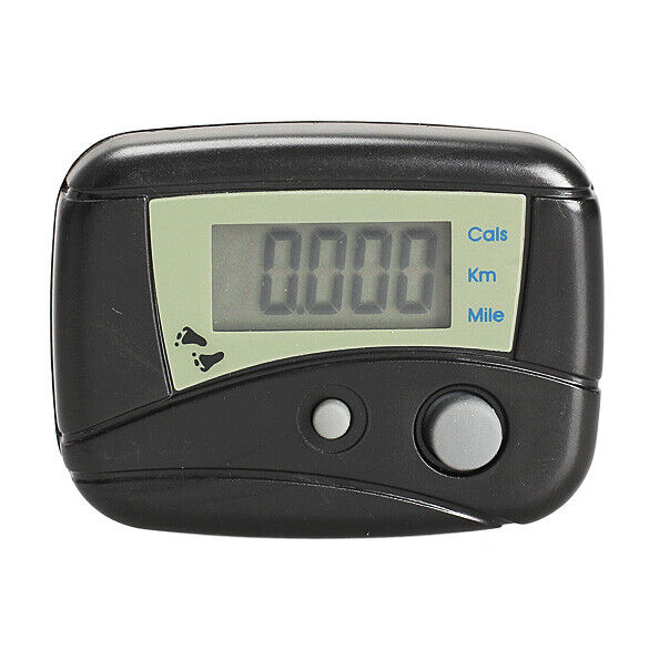 LCD Run Step Pedometer Walking Distance Calorie Counter Passometer Black Newly